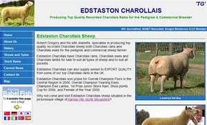 Edstaston Charollais website image