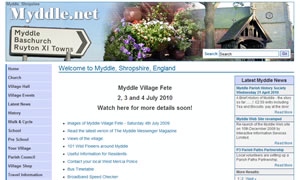 Myddle Village Community Site website image